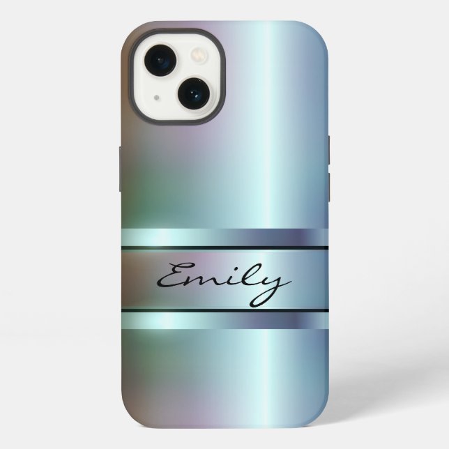 Metallic Soft Colour Tint Design iPhone Case (Back)