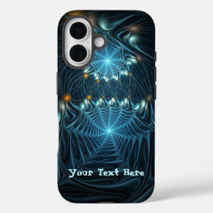 Metallic Spider Webs iPhone 16 Case