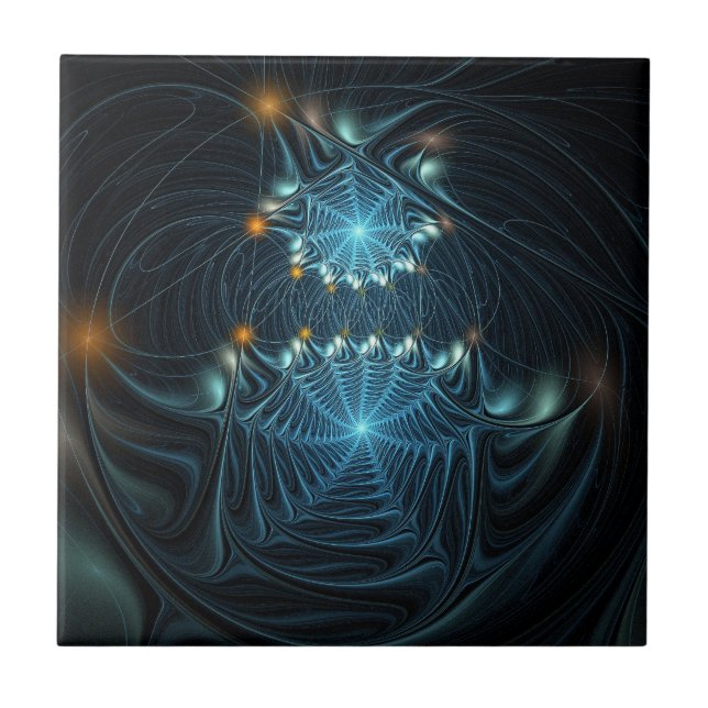 Metallic Spider Webs Tile (Front)