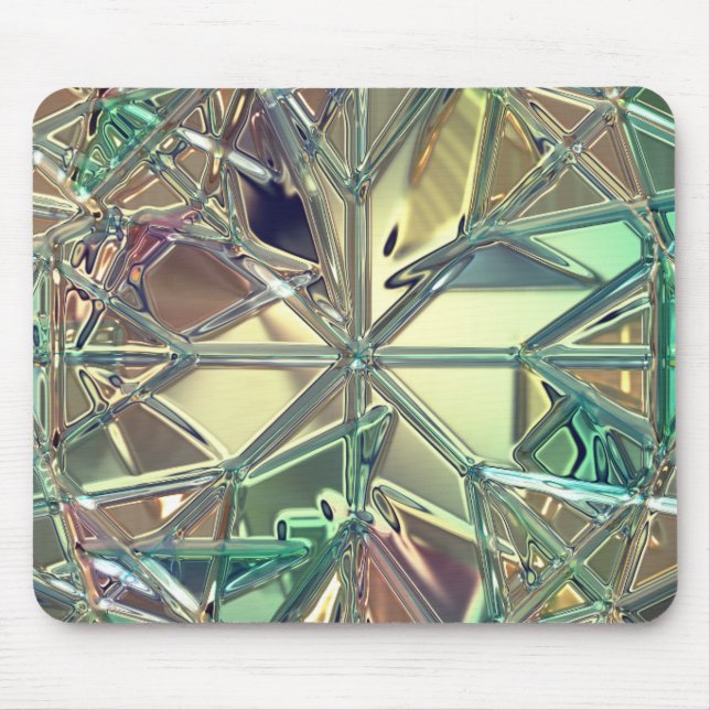 Metallic stained glass look mouse pad (Front)