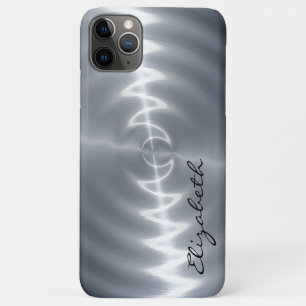Metallic Stainless Steel Metal Look iPhone 11 Pro Max Case