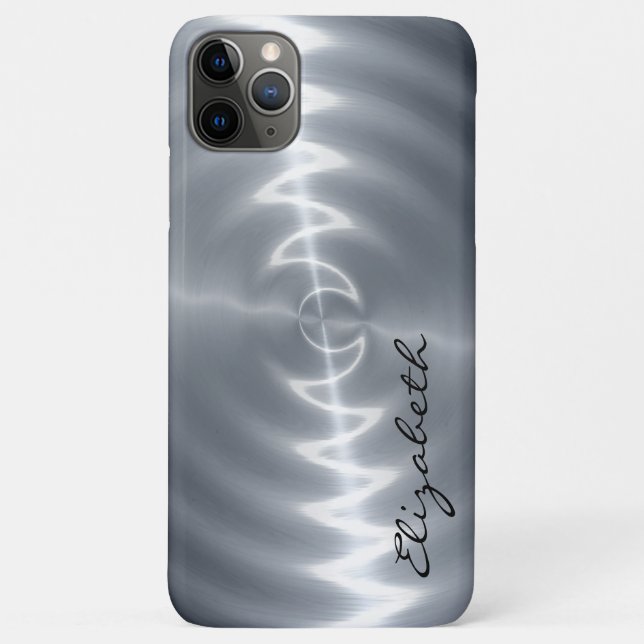 Metallic Stainless Steel Metal Look Case-Mate iPhone Case (Back)