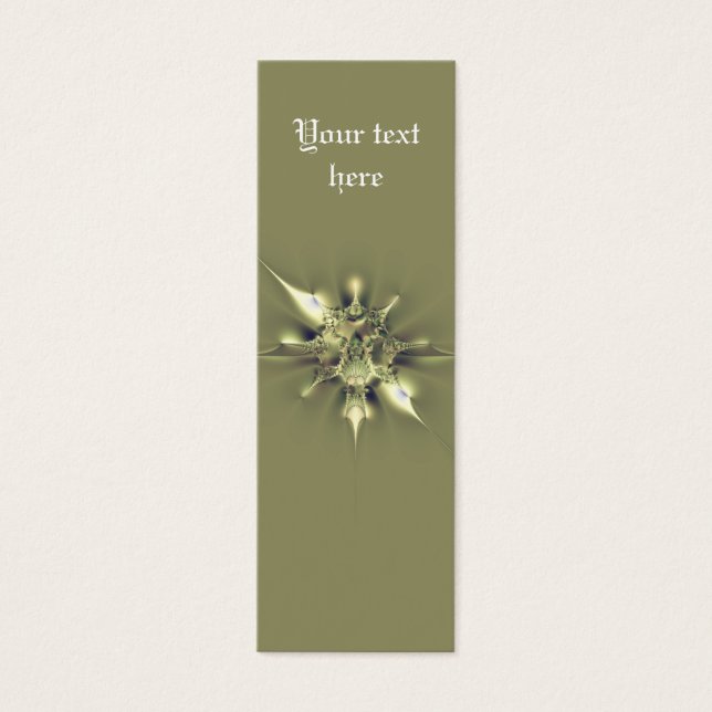 Metallic Star Custom Bookmark (Front)