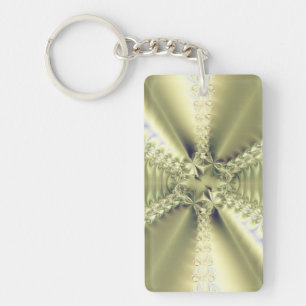 Metallic Star Key Ring