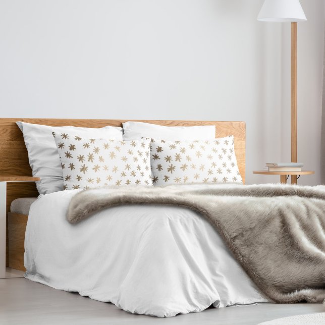 Metallic stars - gold pillowcase (Creator Uploaded)