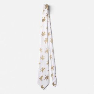 Metallic stars - gold tie