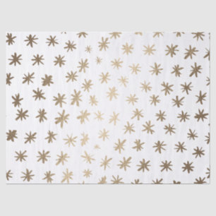 Metallic stars - gold tissue paper