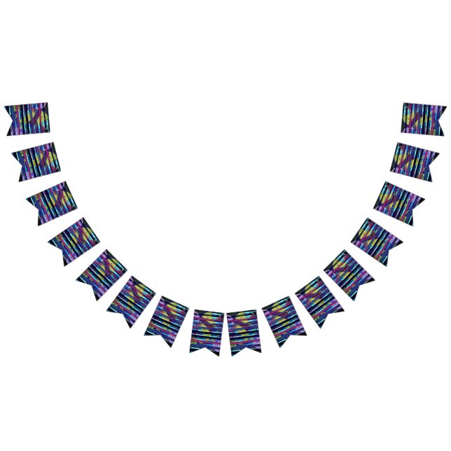 Metallic stripes bunting  (All)