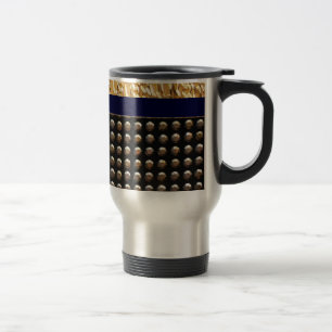 Metallic Studs Pattern Travel Mug
