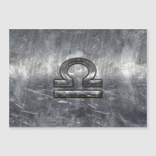 Metallic Style Libra Zodiac Sign