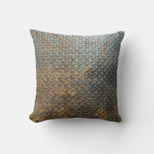 Metallic surface, reflective texture background. cushion