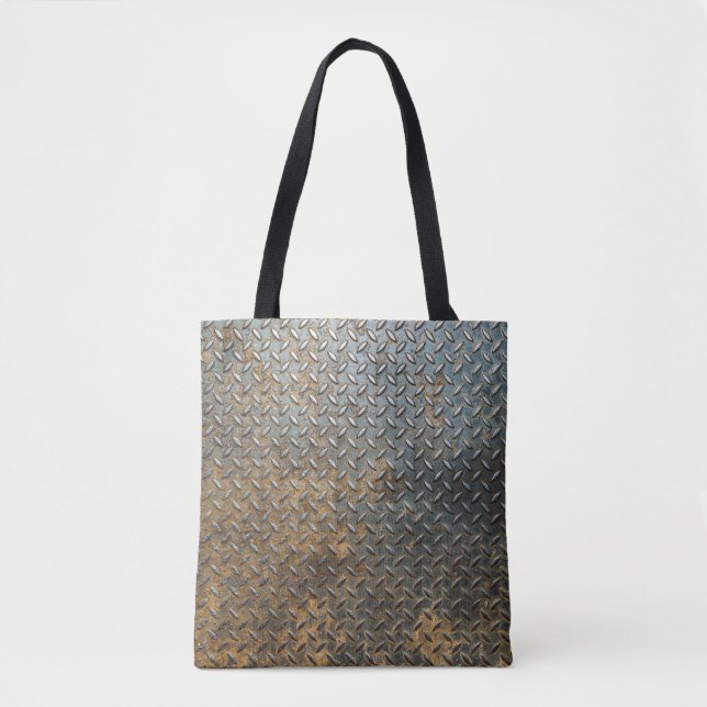 Metallic surface, reflective texture background. tote bag (Front)