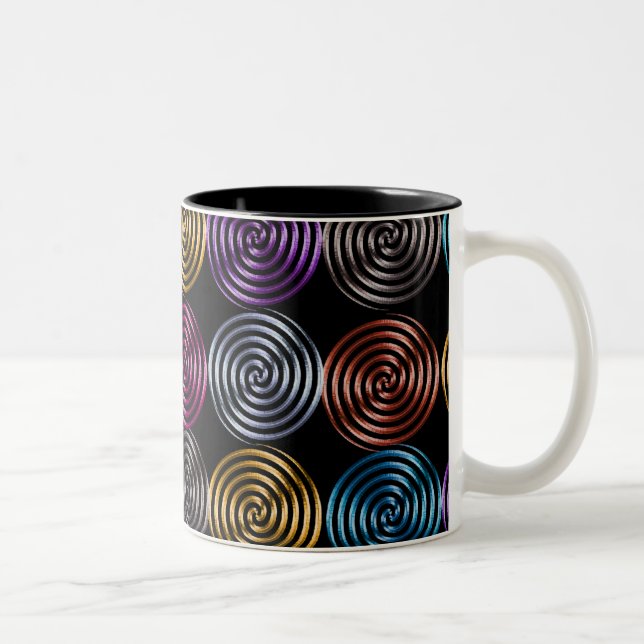 Metallic Swirls Mug (Right)