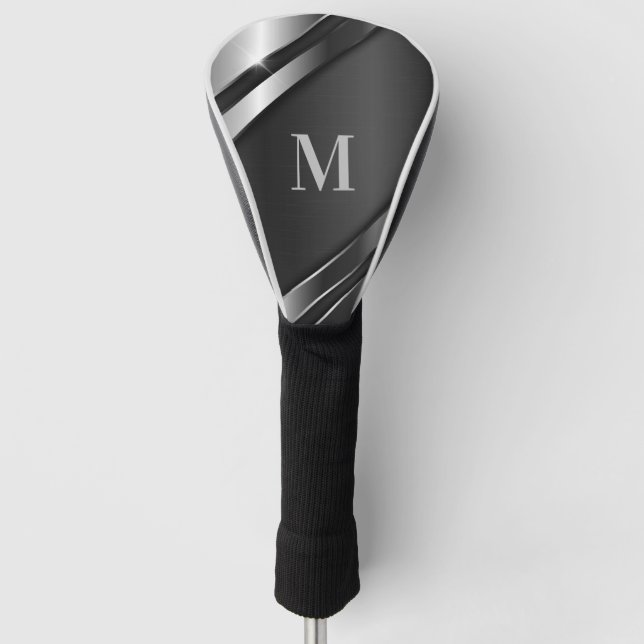 Metallic Texture Monogram Golf Head Cover (Front)