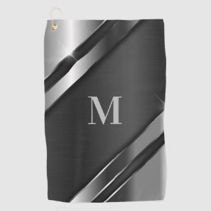 Metallic Texture Monogram Golf Towel