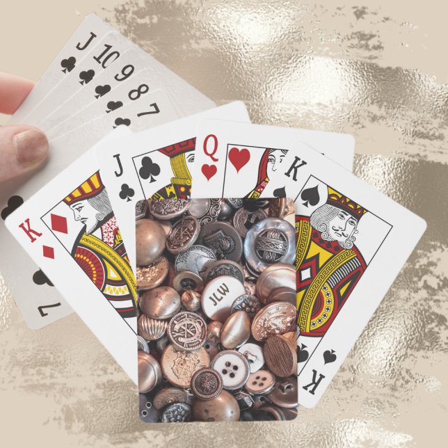 Metallic Vintage Buttons Classic Playing Cards (Creator Uploaded)