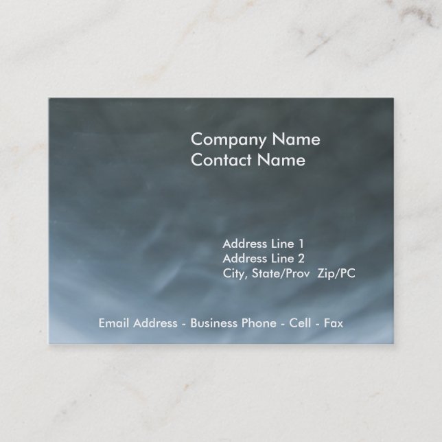 Metallic Waves card template (Front)