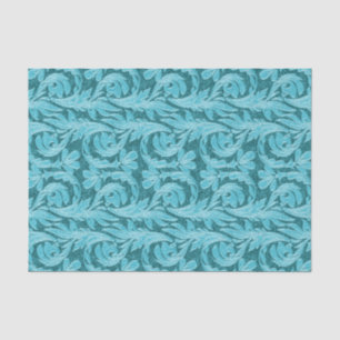Metallic Waves-Light Teal-TISSUE WRAPPING PAPER