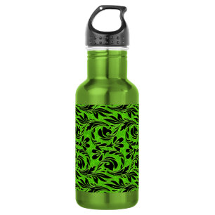 Metallic Waves, Neon-Black 532 Ml Water Bottle
