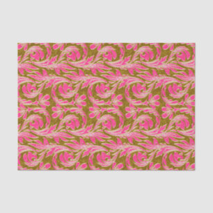 Metallic Waves-Pink-Gold-TISSUE WRAPPING PAPER