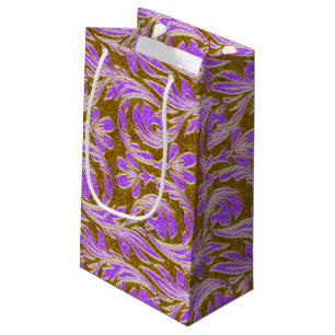 Metallic Waves-Purple-Gold-GIFT BAG s