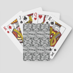 Metallic Waves, Silver-White BICYCLE CARDS