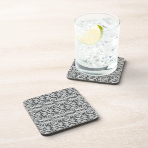 Metallic Waves, Silver-White COASTERS