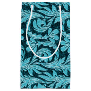 Metallic Waves-Teal Dark-GIFT BAG s