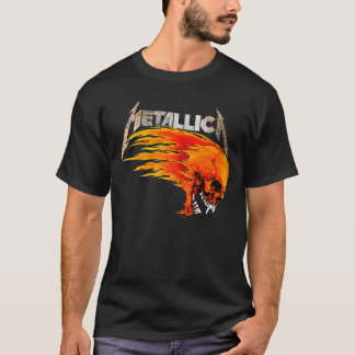 Metallica Flaming Skull Graphic Tee 💀🔥