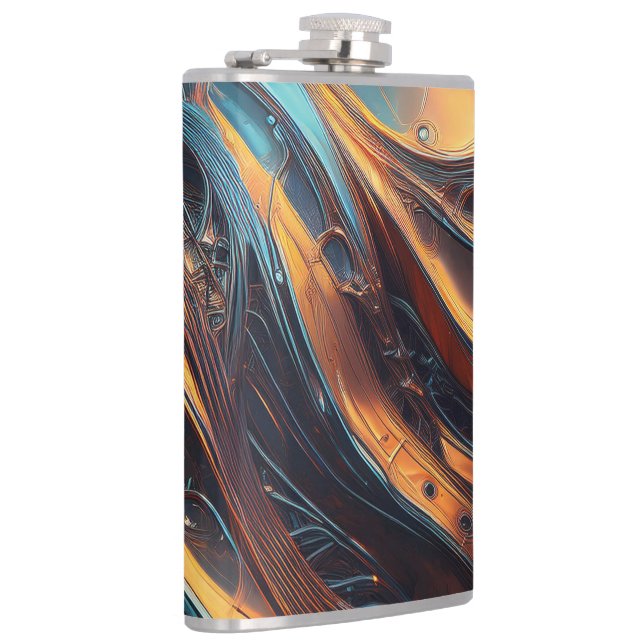 Metallica Pattern Hip Flask (Right)