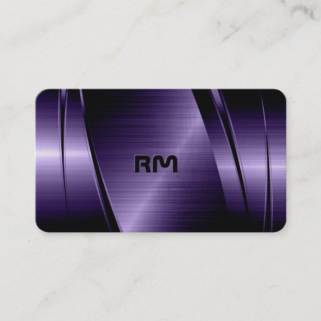  Metallicmetallic geometric background Business Ca Card (Front)