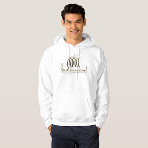 Metalllic Golden Viking Ship Hoodie