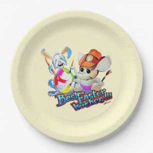 Metalphant Easter Paper Plate (yellow)