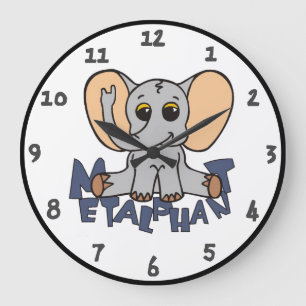 Metalphant Elephant Wall Clock - Acrylic