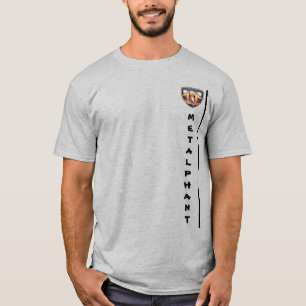 Metalphant Emblem Adult T-Shirt - Grey - 2-sided