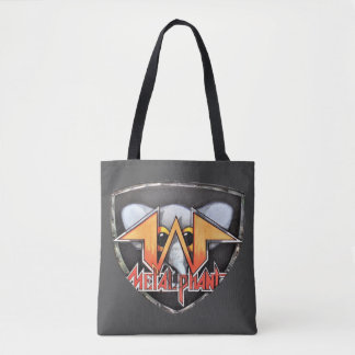 Metalphant Emblem Tote or Cross-Body Bag - black