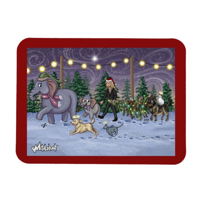 Metalphant Family Tree Magnet (Horizontal)