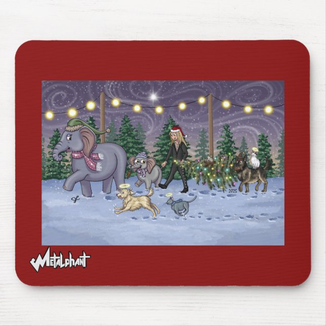 Metalphant Family Tree Mouse Pad (Front)