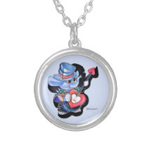 Metalphant Heart Guitar Necklace