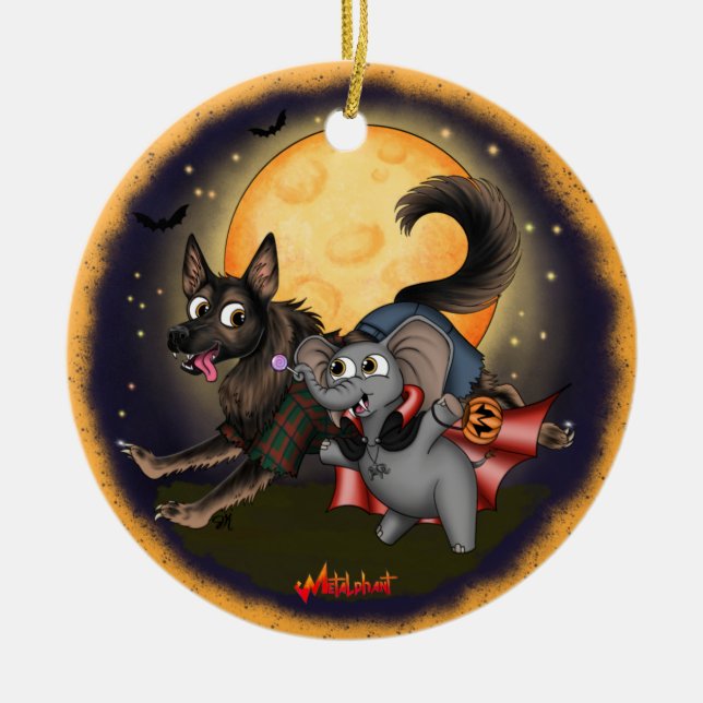 Metalphant Metalfriends Ceramic Ornament (Front)