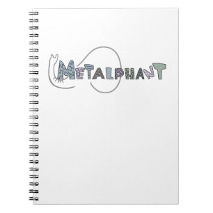 Metalphant Pastel Spiral Notebook - small