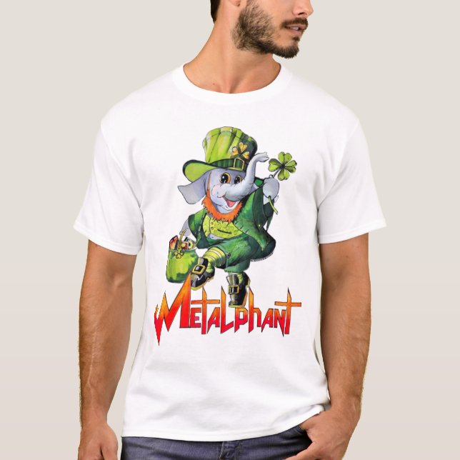 Metalphant St. Phantrick Adult (light colours) T-Shirt (Front)