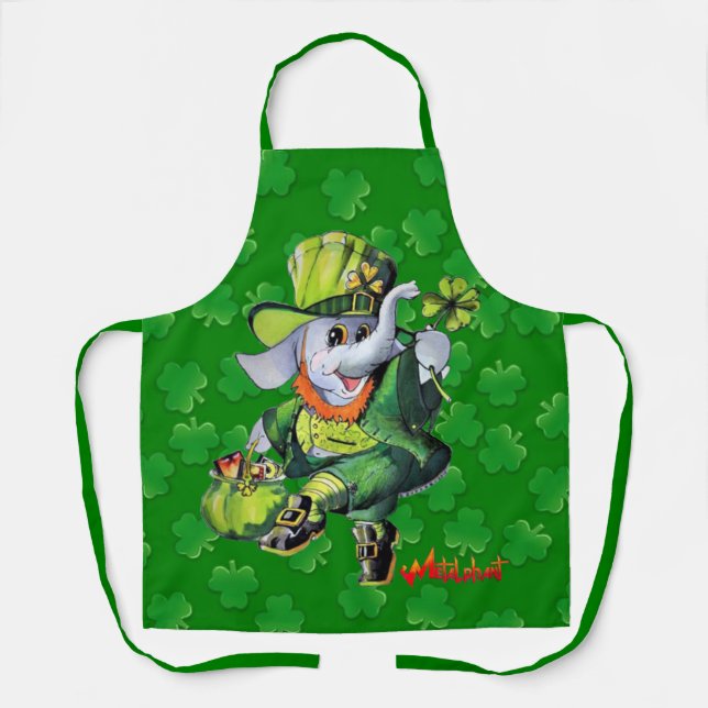Metalphant St. Phantrick All Over Print Apron (Front)