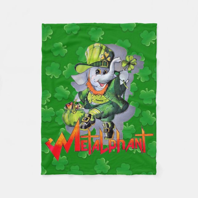 Metalphant St. Phantrick Fleece Blanket (Front)
