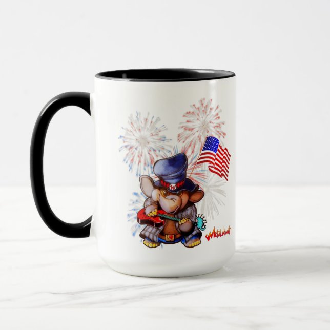 Metalphant USA Flag Mug (Left)