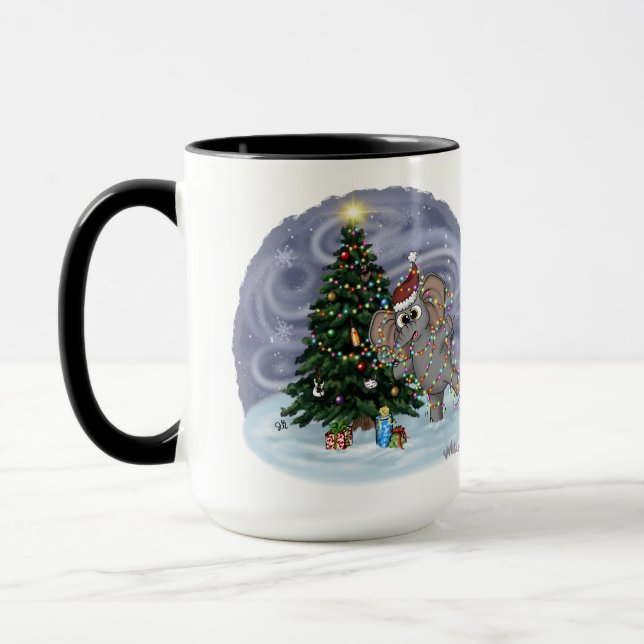 Metalphant Wilbur in Lights Mug (Left)