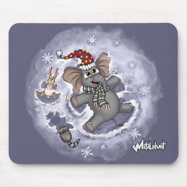 Metalphant Wilbur Snow Angels Mouse Pad (Front)