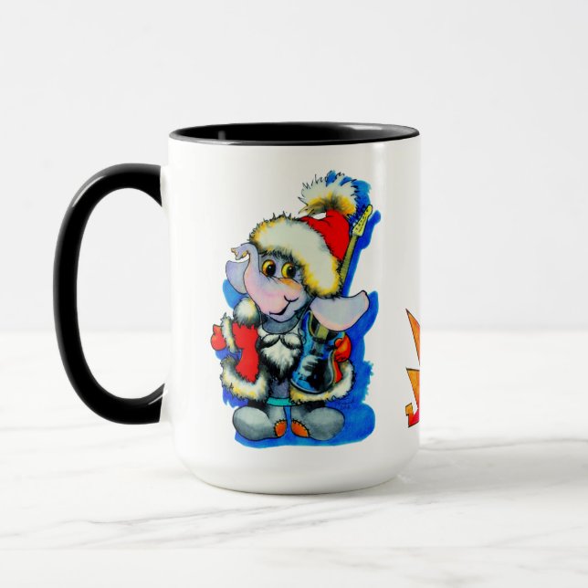 Metalphant Winter Holiday Mug (Left)