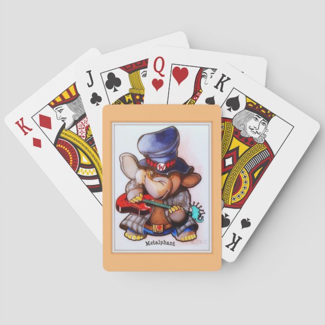 Metalphant with Guitar Playing Cards (Back)