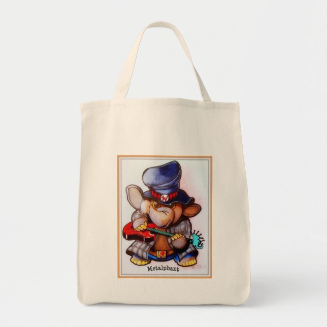 Metalphant with Guitar Tote Bags - Various Styles (Front)